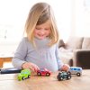 New Classis Toys - Sada dřevěných mini autíček - 4 ks