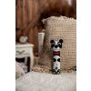 Černa na bílé-Kontrastní chrastítko Panda MINI