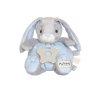 My Teddy - Měkký kulatý zajíček s kousátkem - modrá