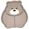 Melii Silikonový dělený talířek s přísavkou - Bear