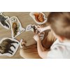 Dětské puzzle - Chytrá opička - Zvířátka z českého lesa