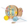 Hudební šnek s xylofónem a bubnem - Janod