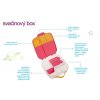 Svačinový box - B.box - velký - modrý/zelený