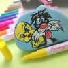 140 8 malovany kaminek navod tweety a kocour