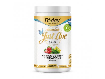 Fit day Just live jahoda ananas 900 g