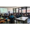 3 in 1 film magnetic projection and writable wall being used in classroom