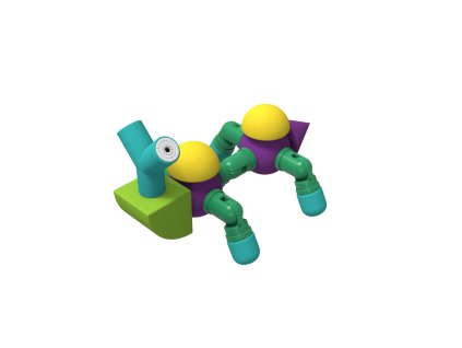 Magnetická stavebnice MEGA-SOFT - 75 ks