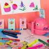 Educational drawing robot learning to write pink 170452