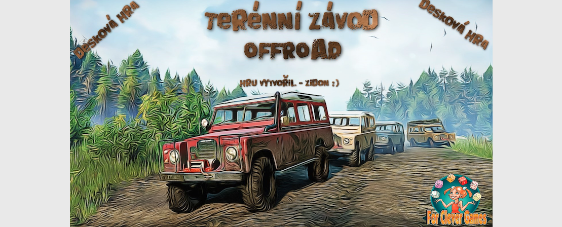 Terenní závod offroad - Desková hra
