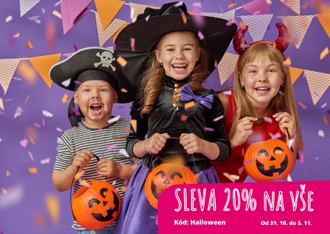 Kouzlíme slevy 20% s kódem: Halloween