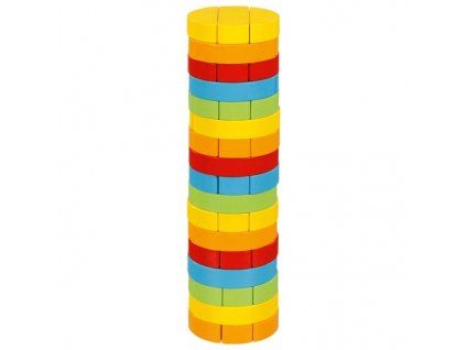 Barevná kulatá Jenga Goki