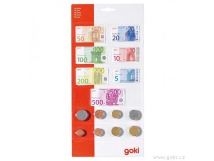 Hrací euro peníze (84 bankovek a 3 mincí)