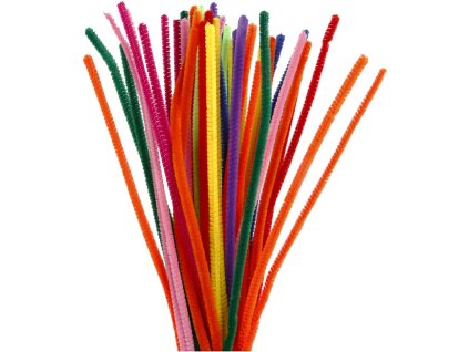 Modelovací chlupaté drátky - 50 kusů, délka 30 cm