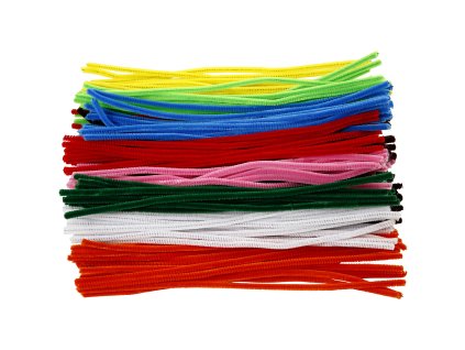 Modelovací chlupaté drátky - 200 kusů, délka 30 cm