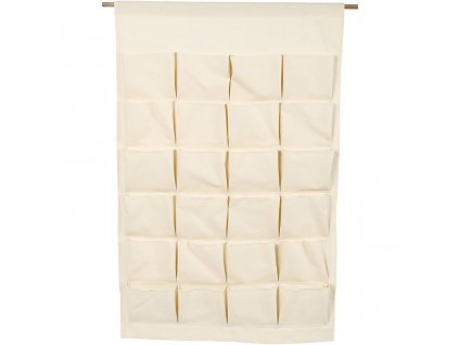 Závěsný organizér/kapsář - nejen na adventní kalendář (24 kapes)