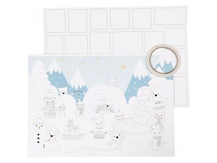 Předlohy k výrobě adventního kalendáře (3 ks)