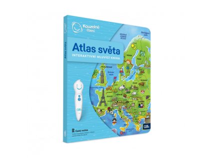 Vzdělávací knížka Kouzelné čtení k elektronické tužce Albi Atlas světa