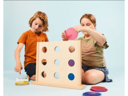 Velká dřevěná logická hra s barvami - až pro 2 hráče