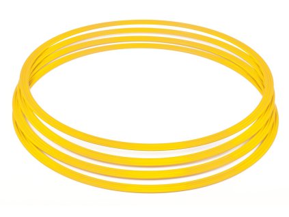 Žluté kruhy k pohybovým aktivitám (4 ks), průměr 40 cm