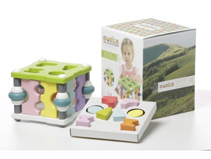 Dřevěné kostky CUBICA Vkládačka kostka