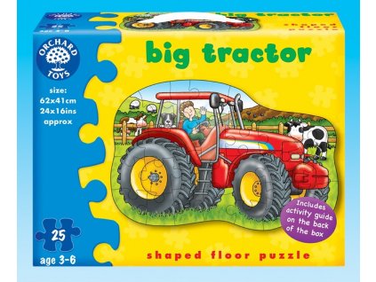 7213 traktor kartonove puzzle 25 dilku 62 x 41 cm