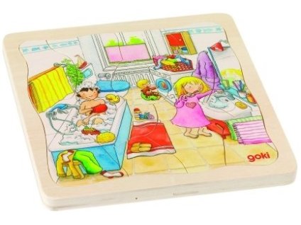 7675 muj den s rodinou drevene puzzle 4 vrstvy 20 x 20 cm 46 dilku