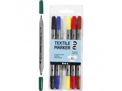 9141 fixy na textil oboustranne standartni barvy 6 kusu