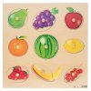 Velké dřevěné vkládací puzzle s ovocem Rolf