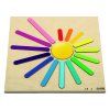 Dřevěné vkládací puzzle v barvách duhy Rolf Rainbow Rays