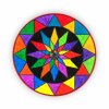 36 barevných podkladů na malování mandal (28x28 cm)