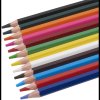 Kvalitní pastelky s tuhou 3,8 mm - odolné a vysoce pigmentované (sada 12 barev)