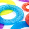 Senzorické průsvitné barevné kroužky se strukturou (set aktivit)