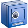 Dětská kovová pokladnička Trezor s kódovým zámkem - modrá