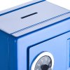 Dětská kovová pokladnička Trezor s kódovým zámkem - modrá