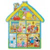 7303 venkovsky dum drevene puzzle v krabicce 43 dilku 37 x 30 cm