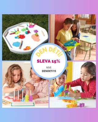 Den dětí slavíme se slevou! Protože každý si zaslouží kousek radosti (nejen děti), nadělíme vám 15% slevu na náš e-shop!...