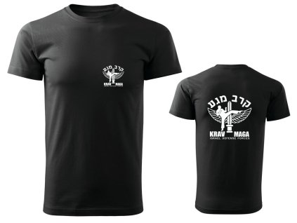 Pánské triko Krav Maga IDF černé (Velikost L)