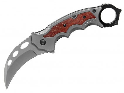 Zavírací nůž Karambit D10 šedý