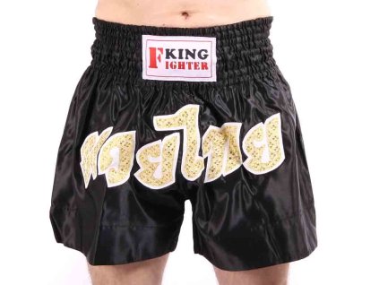 Trenky Muay Thai Zlatý nápis (Velikost L)