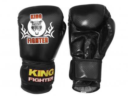 Dětské boxerské rukavice King Fighter carbon black (Velikost 6 oz)