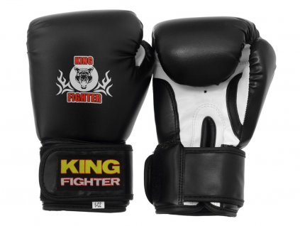 3821 detske boxerske rukavice king fighter 4 oz cerne