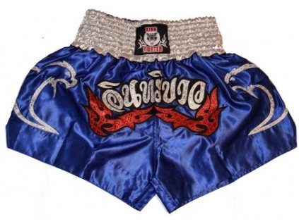 Muaythai trenky King Fighter Blue