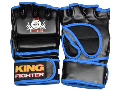 MMA rukavice King Fighter PU černomodré