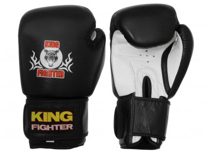 Boxerské rukavice King Fighter černé (Velikost 10 oz)
