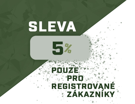 sleva 5 % pro registrované zákazníky