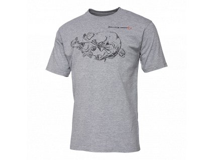 Savage Gear Triko Cannibal Ink Tee Grey