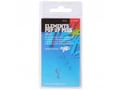 GIANTS FISHING KOLÍČEK S OČKEM ELEMENTS POP UP PEGS 5MM, 10KS