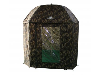 GIANTS FISHING DEŠTNÍK FULL COVER SQUARE CAMO UMBRELLA 250 cm