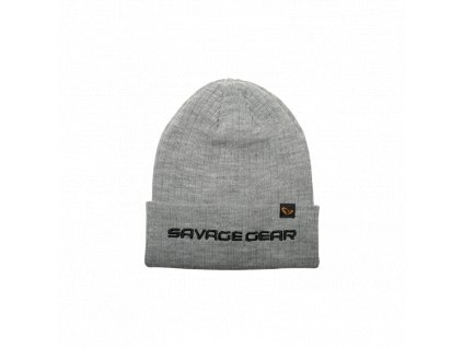 Savage Gear Čepice Fold Up Beanie One Size Light Grey Melange