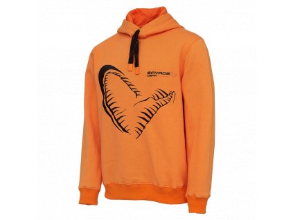 Savage Gear Mikina Mega Jaw Hoodie Sun Orange